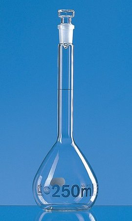 容量瓶，BLAUBRAND, A级，5000 ml，Boro 3.3, NS 34/35 玻璃瓶塞|5000ml|Brand/普兰德