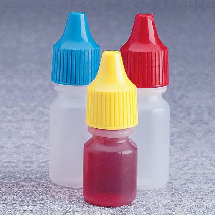 [LPE] 滴瓶，LDPE瓶，各种颜色的PP盖，低密度控制分配头，4ml|4ml|Nalgene/耐洁