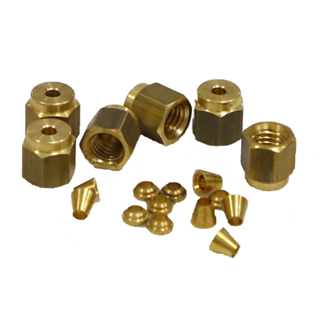 普伦  黄铜螺母和密封垫圈套件 20/包  0222-0002（安捷伦5080-8750）