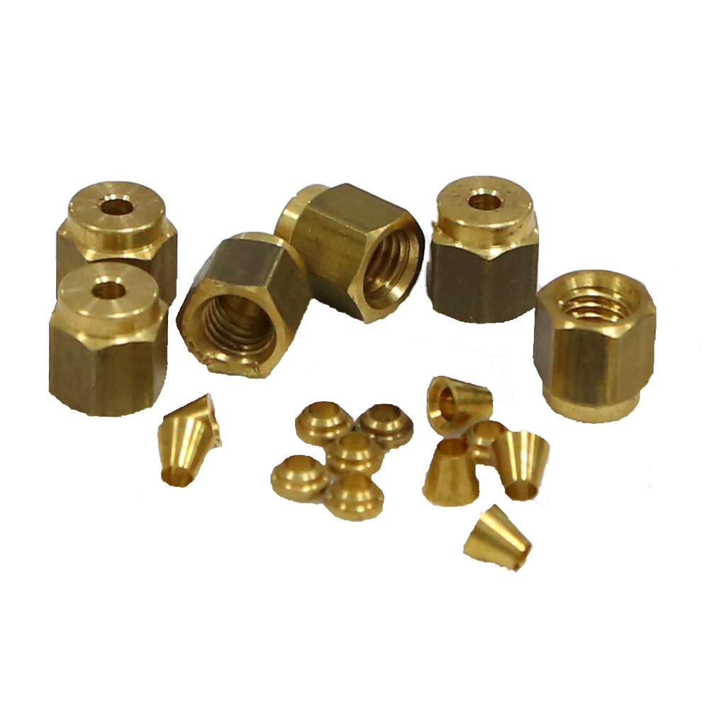 普伦  黄铜螺母和密封垫圈套件 20/包  0222-0002（安捷伦5080-8750）